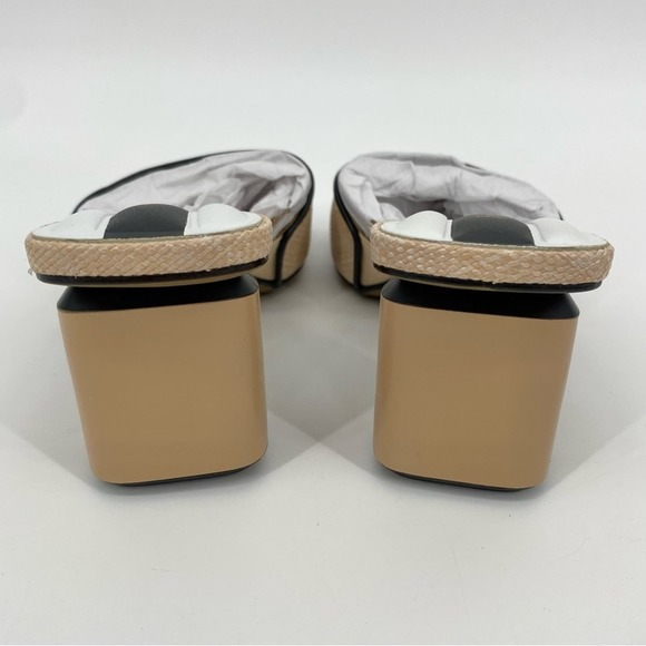 FRANCO SARTO NWOB Women's Linley Slide Sandal Heel Tan Size 6 Raffia - Picture 8 of 13